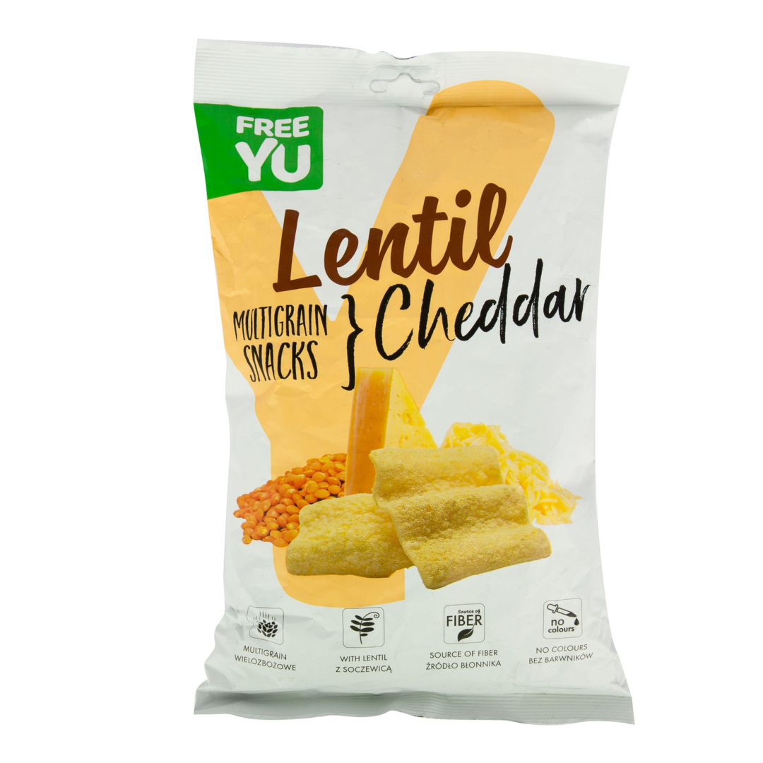FREEYU LENTIL MULTIGRAIN 70G CHEDDAR CHEESE